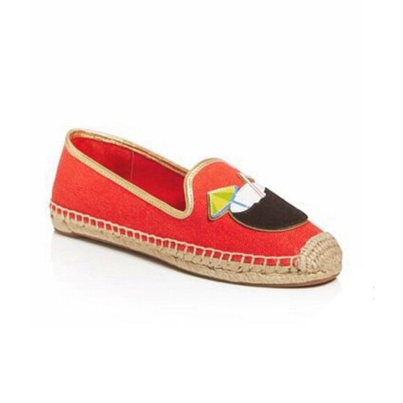 Tory Burch Shoes - Tory Burch Coco Coconut Cocktail Embellished Espadrille Flats Size 7.0 US